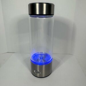 HYDROGEN WATER BOTTLE PORTABLE WATER IONIZER GLASS CUP 430 MILLITERS
